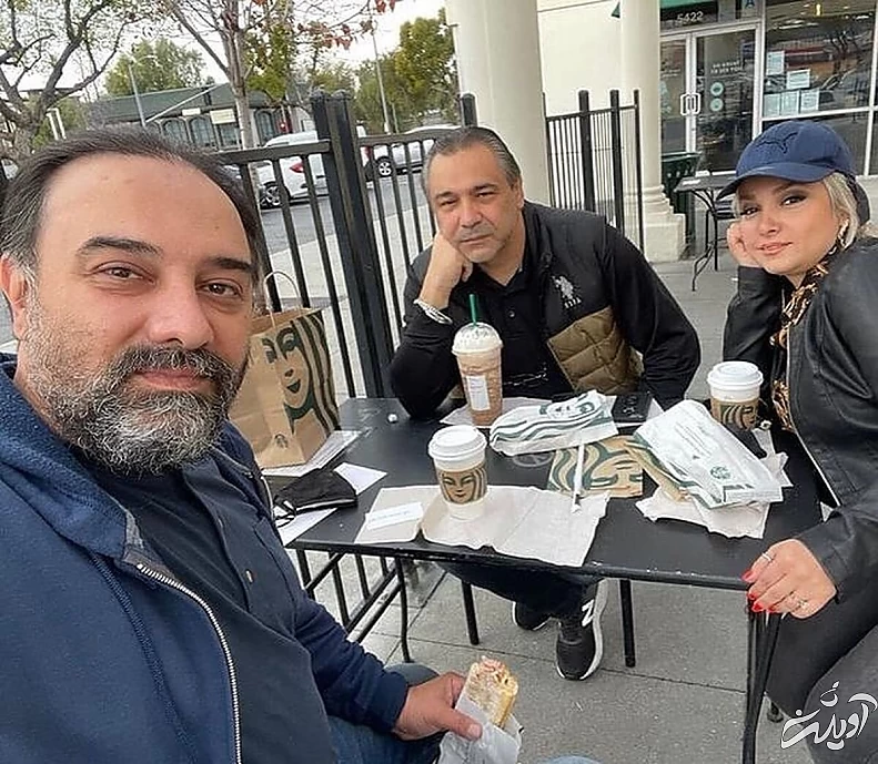 برزو ارجمند و همسرش